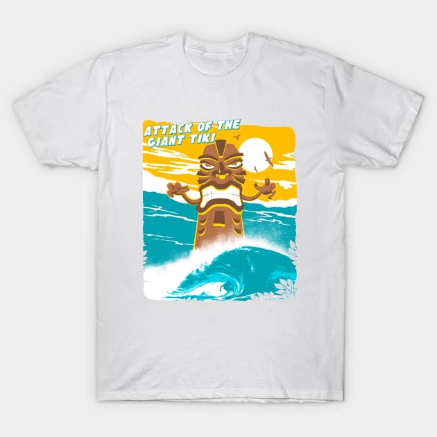 ATTACK OF THE GIANT TIKI T-Shirt by ALFBOCREATIVE